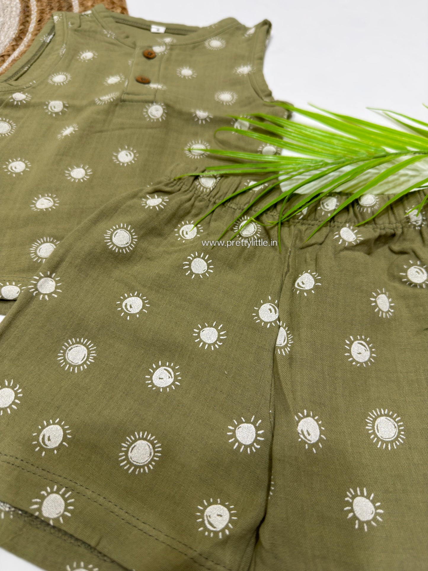 Crinkled Printed Co-Ord Set for Kids  – Ultra-Soft Baby Wear