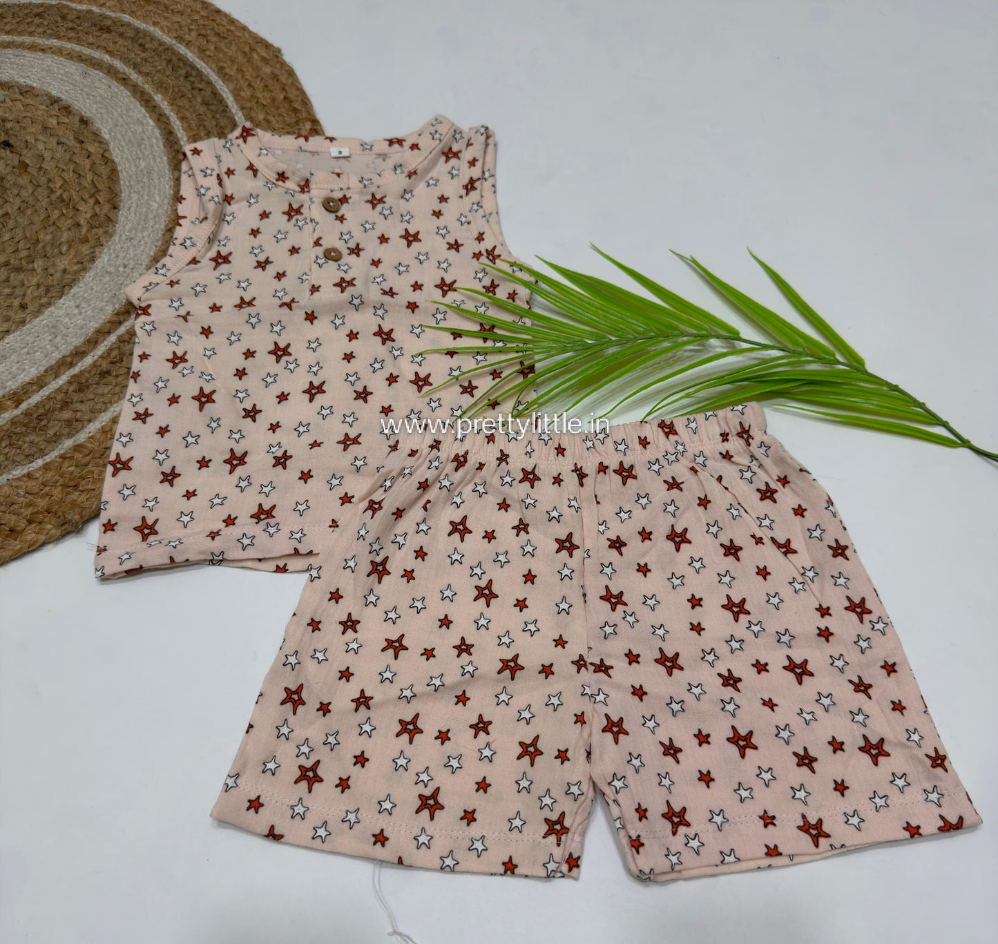 Crinkled Printed Co-Ord Set for Kids  – Ultra-Soft Baby Wear
