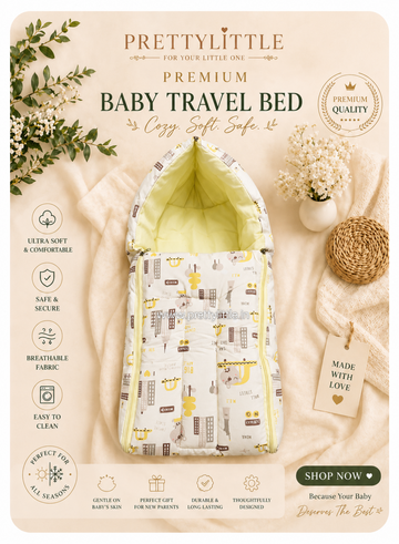 Premium Muslin Baby Carry Nest – Soft Breathable Big Size (best one dispatched)