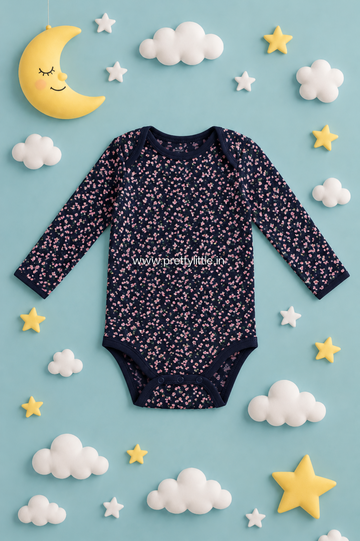 Floral Dreams Full Sleeve Baby Romper (onesie)– Premium Quality at ₹99