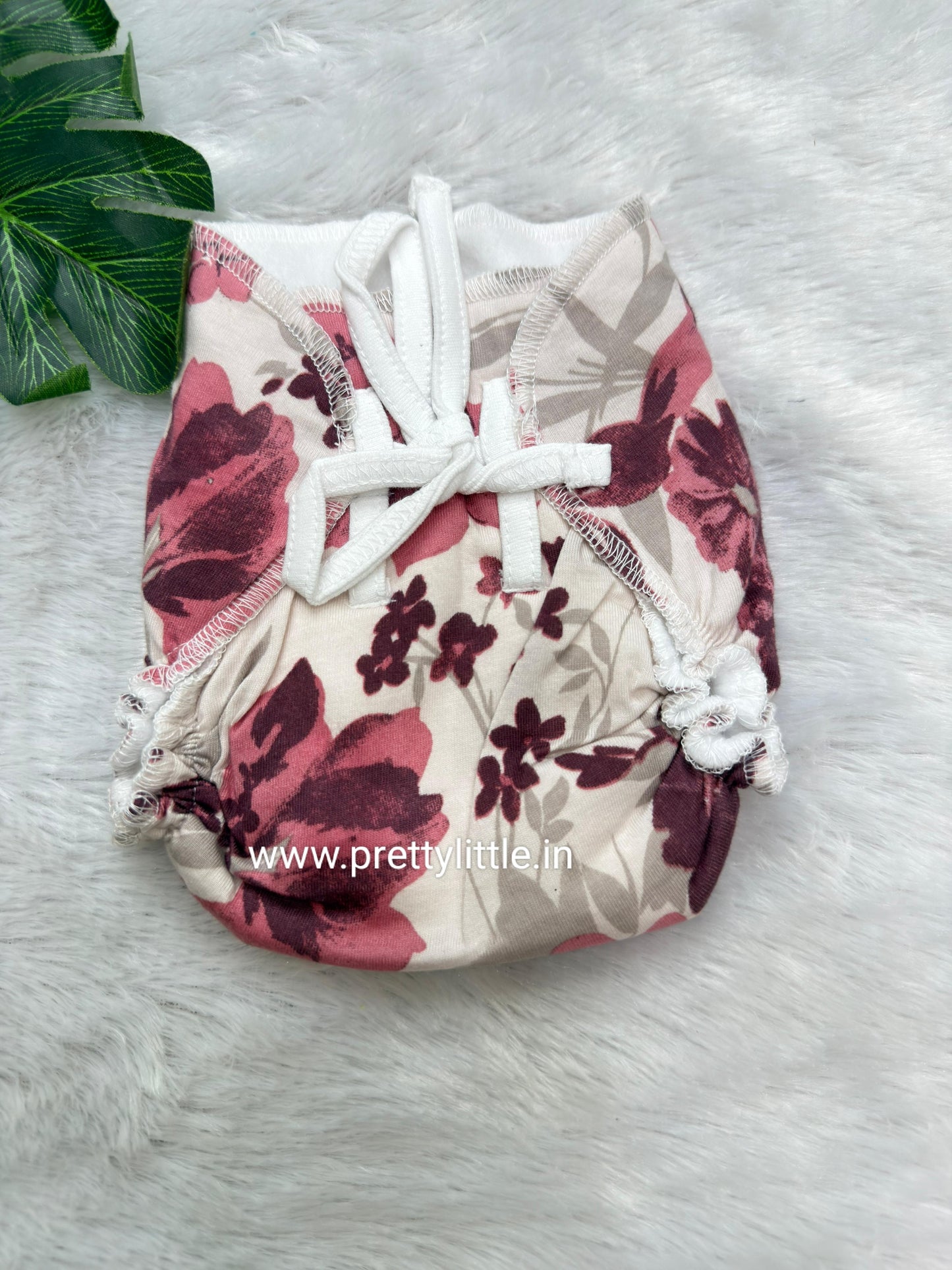Dry Feel Reusable Langot | Washable Padded Nappy | Combed Cotton | 0–3 Months (pack of 2)