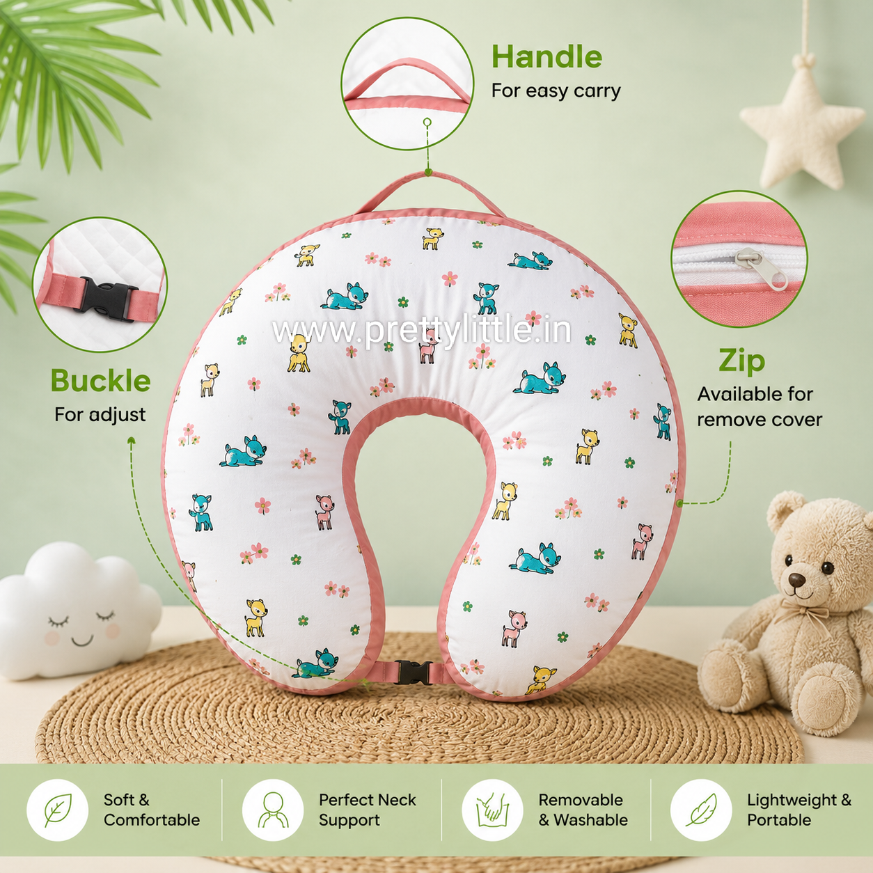 Multi-Use Feeding Pillow for Mom & Baby