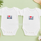 I Love Mom & Dad Printed Onesie | Newborn Photoshoot Outfit | 0-3 Months