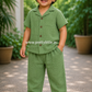 Crinkled Muslin Unisex sleeve Co-ord Set – Pack of 3 | 1-4 Years