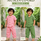 Crinkled Muslin Unisex sleeve Co-ord Set – Pack of 2 | 1-4 Years