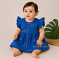 Pretty Little cloud  Muslin Baby Frock | 0–2 Years | Soft & Breathable