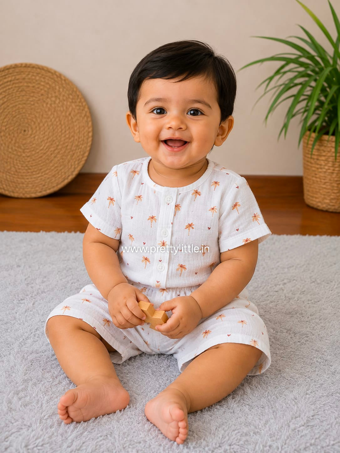 Classic White Muslin Co-Ord Set | 1-4 Years  (any 1)