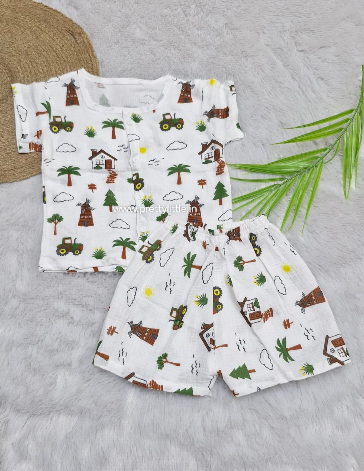 Classic White Muslin Co-Ord Set | 1-4 Years  (any 1)