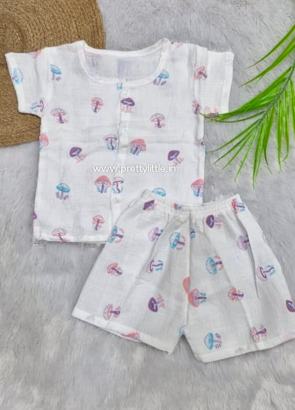 Classic White Muslin Co-Ord Set | 1-4 Years  (any 1)