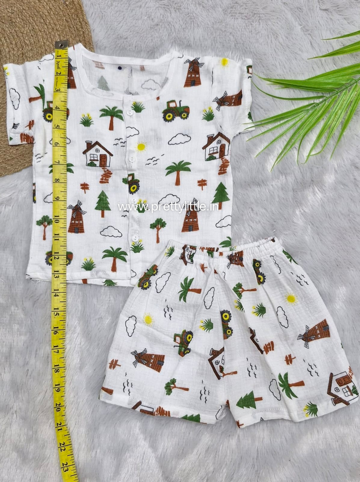Classic White Muslin Co-Ord Set | 1-4 Years  (any 1)