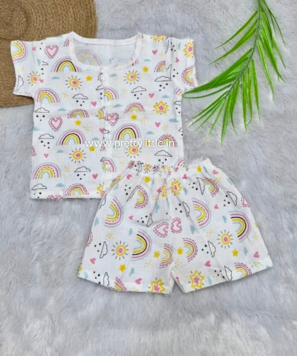 Classic White Muslin Co-Ord Set | 1-4 Years  (any 1)