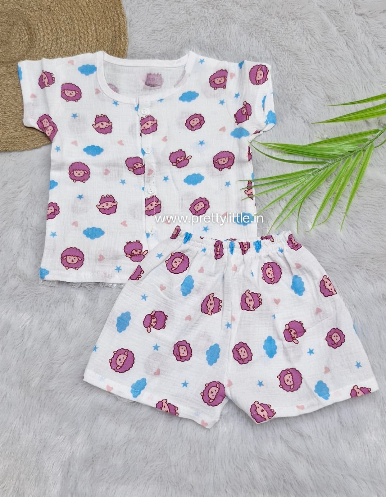 Classic White Muslin Co-Ord Set | 1-4 Years  (any 1)