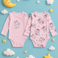 Little Kitty Wrap Onesies – Pack of 2 | 0–3 Months