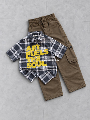 Trendsetter Boys’ Shirt & Cargo Set