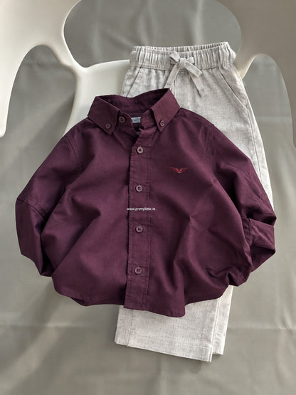Hudson Boys’ Button-Down Shirt & Pant Set – | 1-7 year