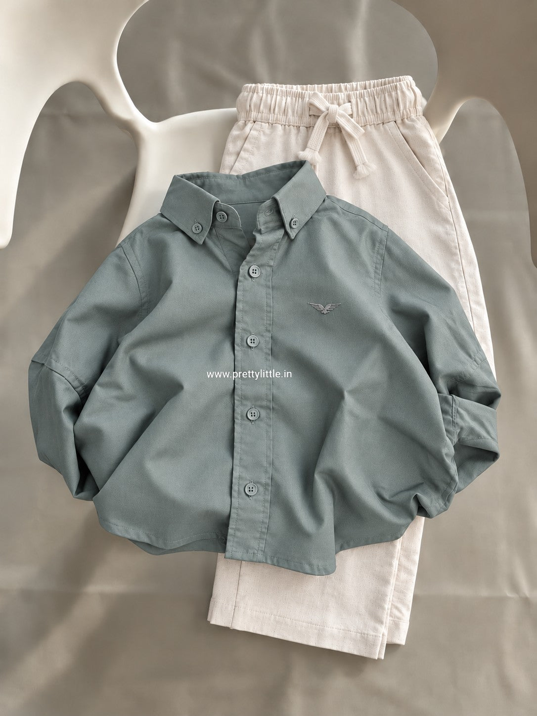 Hudson Boys’ Button-Down Shirt & Pant Set – | 1-7 year