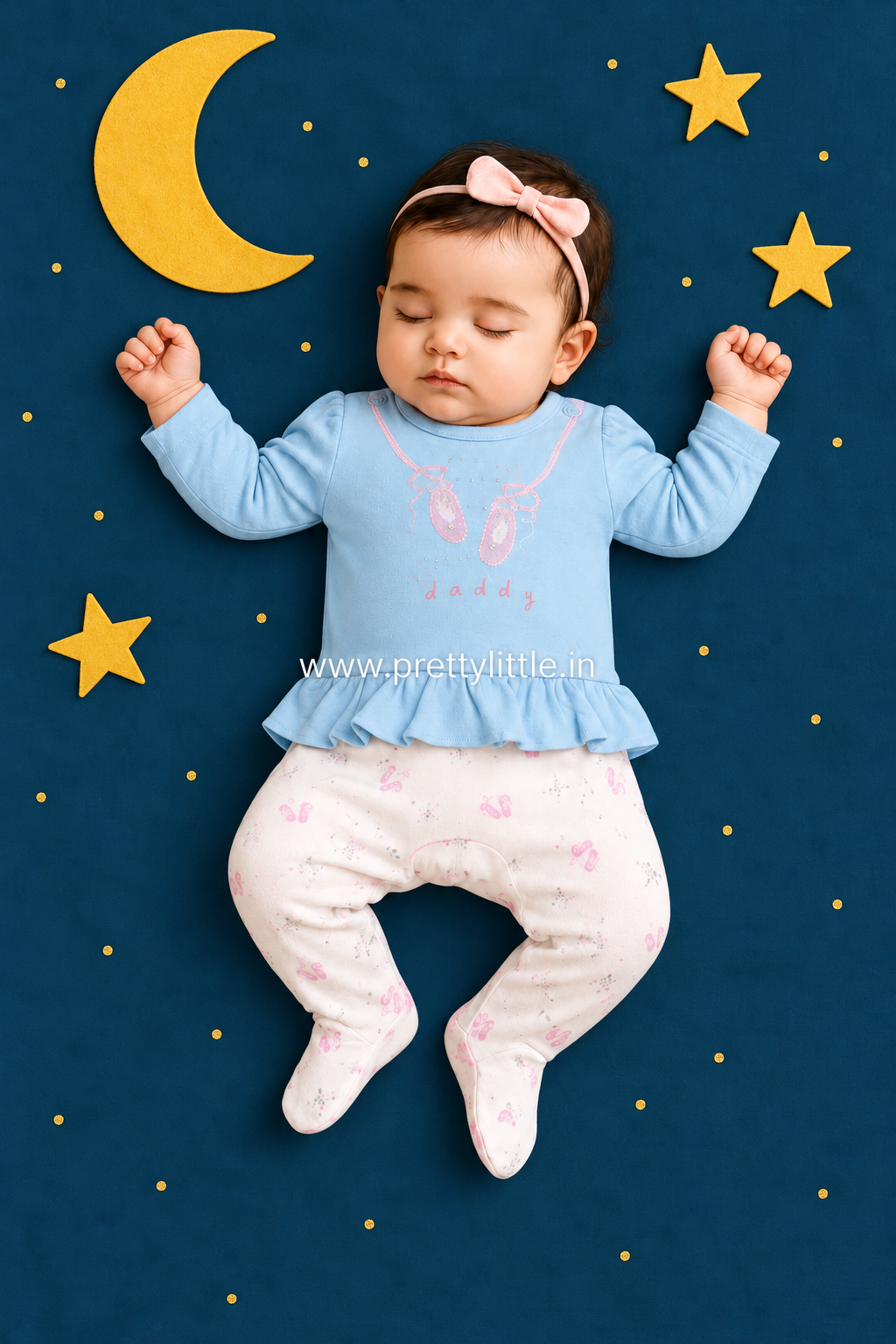 Peekaboo Tutu Footed Romper – 0–3 Months