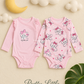 Little Kitty Wrap Onesies – Pack of 2 | 0–3 Months