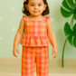 Coral Kiss Comfy & Cute Baby Girl Summer Set | Muslin Cotton Co-Ord